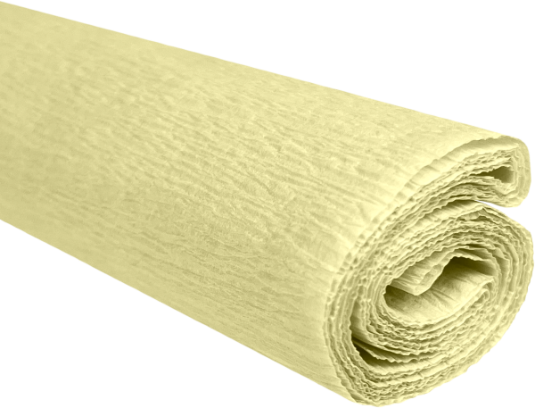 Papier krepowy kremowy 0,5x2m C02 28 g/m3