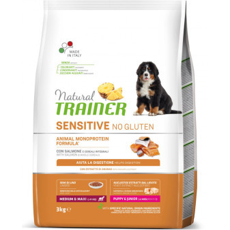 Trainer Natural Sensitive No gluten Adult Medium/Maxi losos 3kg