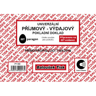 Univerzální příjm.-výdaj. pokl.dokl. A6 - EET