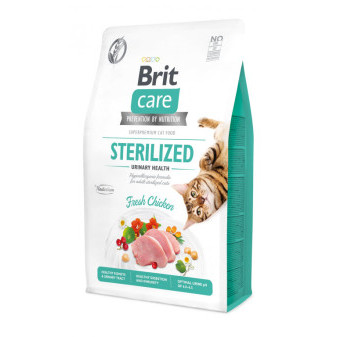 Brit Care Cat, bezzbożowa, sterylizowana, zdrowa dla układu moczowego, 2 kg