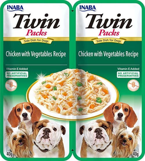 Churu Dog Twin Packs - kurczak i warzywa w bulionie 80g