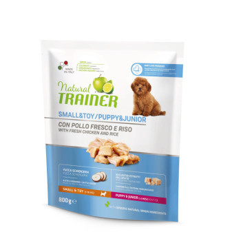 TRAINER Natural Small&Toy Puppy&Jun čerstvé kuře 800g