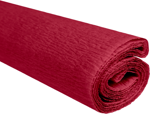 Krepový papier tmavo červený 0,5x2m C09 28 g/m3