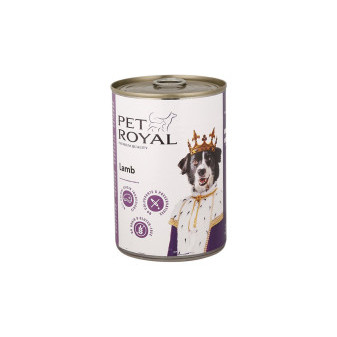 Konzerva Pet Royal pro psy jehněčí 400g