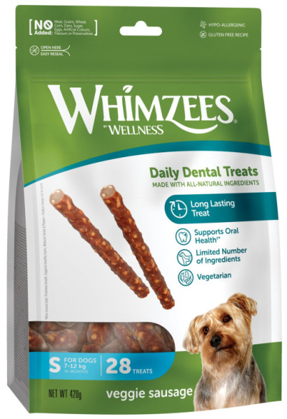 Whimzees veggie párek S 420g