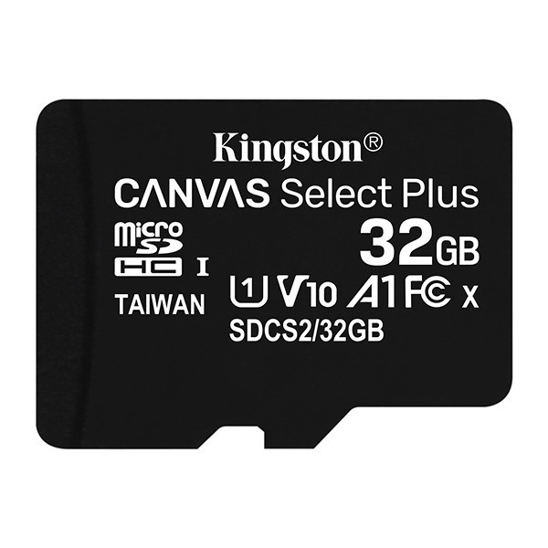 Kingston paměťová karta Canvas Select Plus, 32GB, micro SDHC, SDCS2/32GBSP, UHS-I U1 (Class 10),