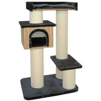 Drapak CATGATO Bamboo Residence antracytowy 126cm