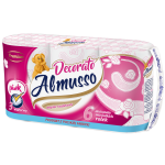 Toaletný papier Almusso Dekorato 3vrs., 6ks v balení, ružový, 22m