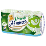 Toaletný papier Almusso Dekorato 3vrs., 6ks v balení, zelený, 22m