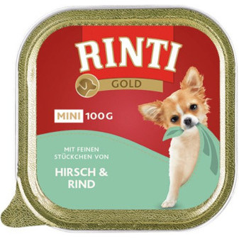 Paštika RINTI GOLD Mini jelen+hovezi 100g