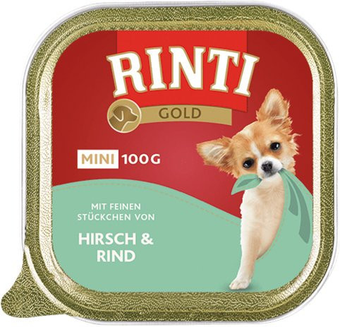 Paštéta RINTI GOLD Mini jeleň + hovädzie 100g