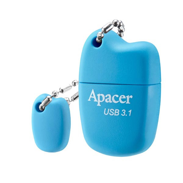 Apacer USB flash disk, USB 3.0 (3.2 Gen 1), 8GB, AH159, modrý, AP8GAH159U-1, USB A, s krytkou