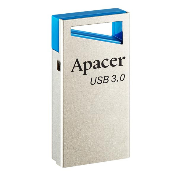 Apacer USB flash disk, USB 3.0 (3.2 Gen 1), 16GB, AH155, stříbrný, AP16GAH155U-1, USB A, s poutk