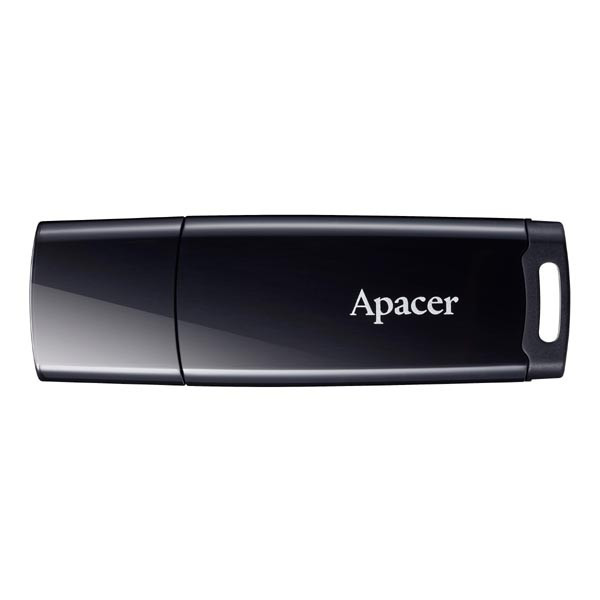 Apacer USB flash disk, USB 2.0, 16GB, AH336, černý, AP16GAH336B-1, USB A, s krytkou