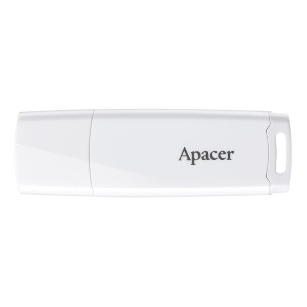 Apacer USB flash disk, USB 2.0, 16GB, AH336, bílý, AP16GAH336W-1, USB A, s krytkou