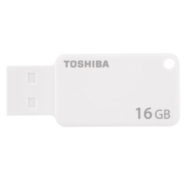 Toshiba USB flash disk, USB 3.0 (3.2 Gen 1), 16GB, U303, bílý, THN-U303W0160E4, USB A