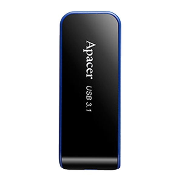 Apacer USB flash disk, USB 3.0 (3.2 Gen 1), 32GB, AH356, černý, AP32GAH356B-1, USB A, s výsuvným