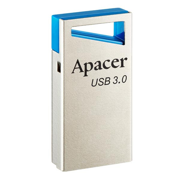 Apacer USB flash disk, USB 3.0 (3.2 Gen 1), 32GB, AH155, stříbrný, AP32GAH155U-1, USB A, s poutk