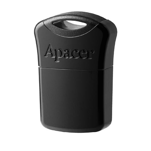 Apacer USB flash disk, USB 2.0, 64GB, AH116, černý, AP64GAH116B-1, USB A, s krytkou