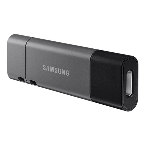 Samsung USB flash disk, USB 3.0 (3.2 Gen 1), 64GB, DUO Plus, šedý, MUF-64DB/EU, USB A, odnímatel