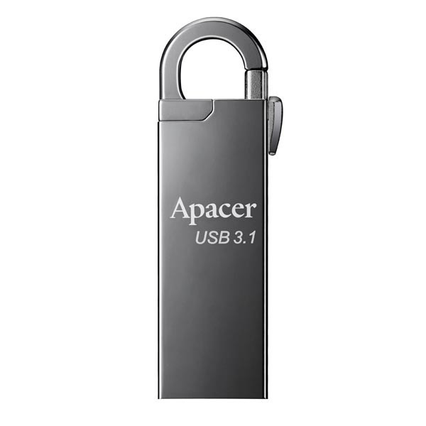 Apacer USB flash disk, USB 3.0 (3.2 Gen 1), 128GB, AH15A, stříbrný, AP128GAH15AA-1, USB A, s kar