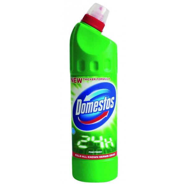 WC 750ml Domestos fresh pine čistí a dezinfikuje