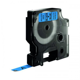 Alternativní páska Dymo 40916, S0720710, 9 mm x 7 m, černý tisk/modrý podklad