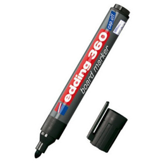 Marker Edding 360 czarny szerokość toru 1,5 - 3mm