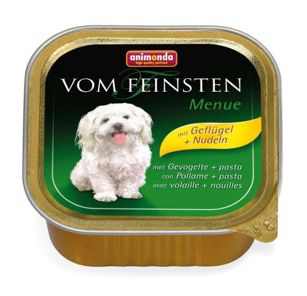 Animonda Vom Feinsten Menue pasztet dla psów drób + makaron 150g