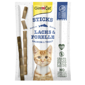 GIMCAT Sticks losos+pstruh 4ks