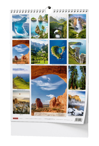 Nástěnný kalendář - Beautiful world - A3