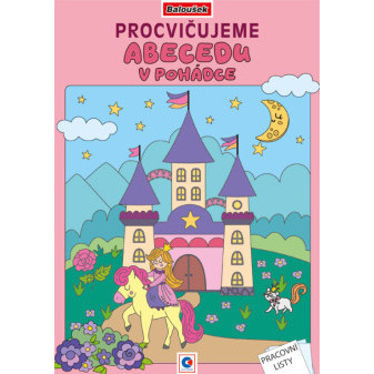 Omalovánka A4 - Procvičujeme abecedu - V pohádce