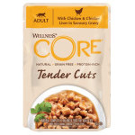 Kapsička Wellness Core Cat Tender kura a pečeň v omáčke 85g