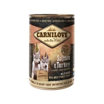 Konzerva Carnilove Wild Meat Salmon&Turkey Puppies 400g