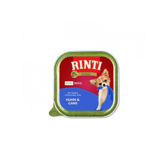 Paštéta RINTI GOLD Mini kačica + kura 100g