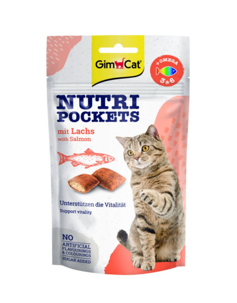 GimCat Nutri Pockets s lososom 60 g