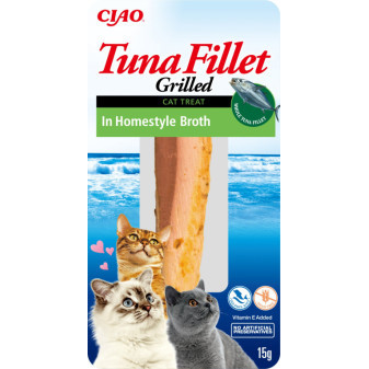 Inaba tuniakový filet pre mačky - domáci vývar 15g