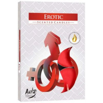 Vonná čajová svíčka Erotic 6 ks v krabičce P15-39