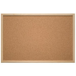 Eurosupplies korková tabule dřevěný rám 120x90 cm