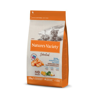 Nature´s variety selected pro kočky s lososem 1,25kg