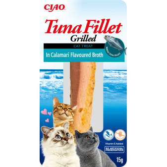 Inaba Filet z tuńczyka dla kotów - Kalmary 15g