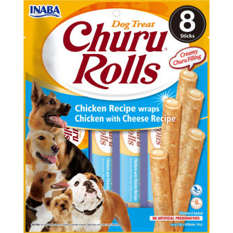 Churu Dog Rolls - kurczak, ser 96g
