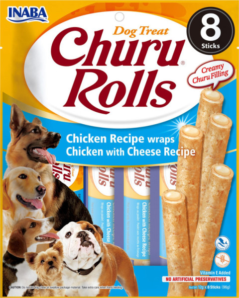 Churu dog Rolls - kura, syr 96g