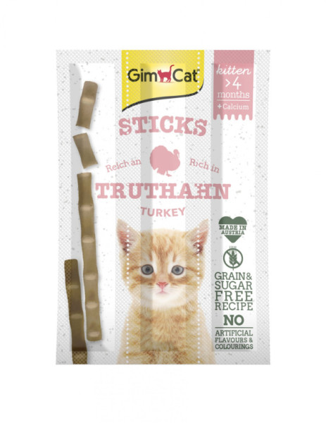 GIMCAT Sticks Kitten krocan+calcium 3ks