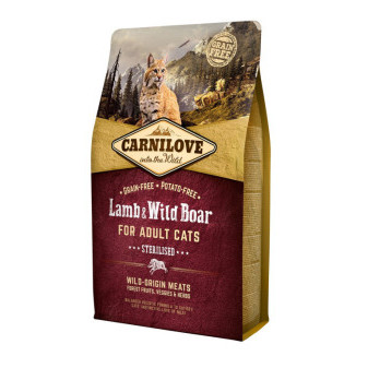 Carnilove Cat Grain Free Lamb&Wild Boar Adult Sterilised 2kg