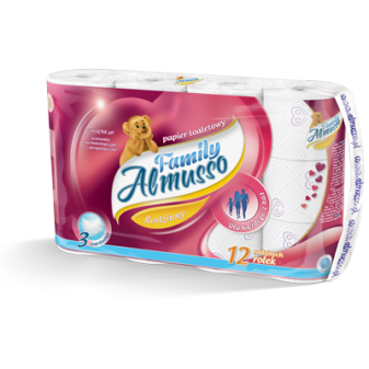 Toaletní papír Almusso Family 3vrs.,12ks v balení, 15m