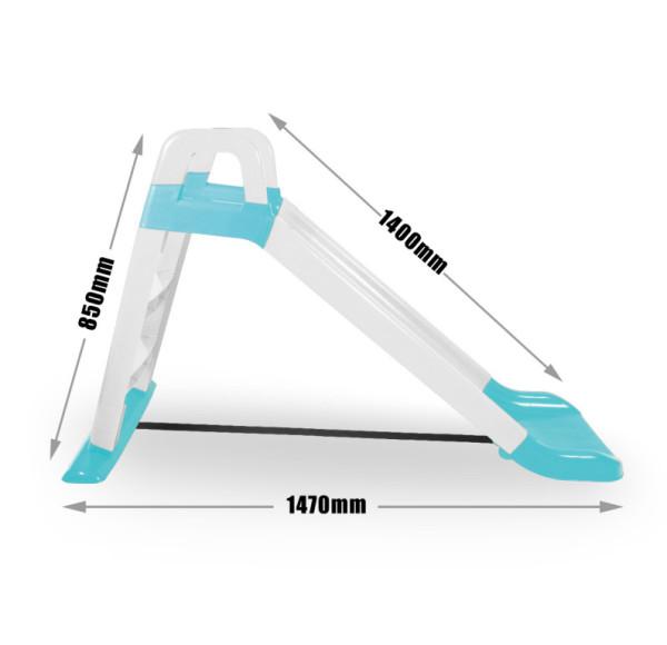 Doloni Skluzavka s madlem 140 cm Bílo-modrá