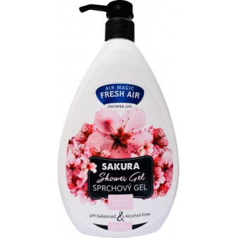 Żel pod prysznic Świeże powietrze - Wiśnia japońska Sakura, 1l