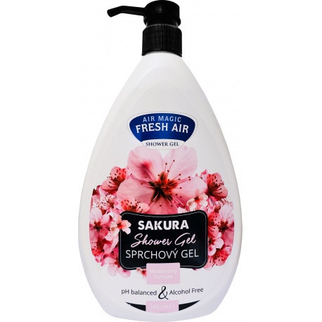 Fresh air sprchový gel - Japonská třešeň Sakura, 1l