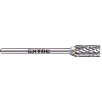 fréza karbidová, válcová s čelním ozubením, ?6x13mm, ?stopky 3mm, sek střední (double-cut)